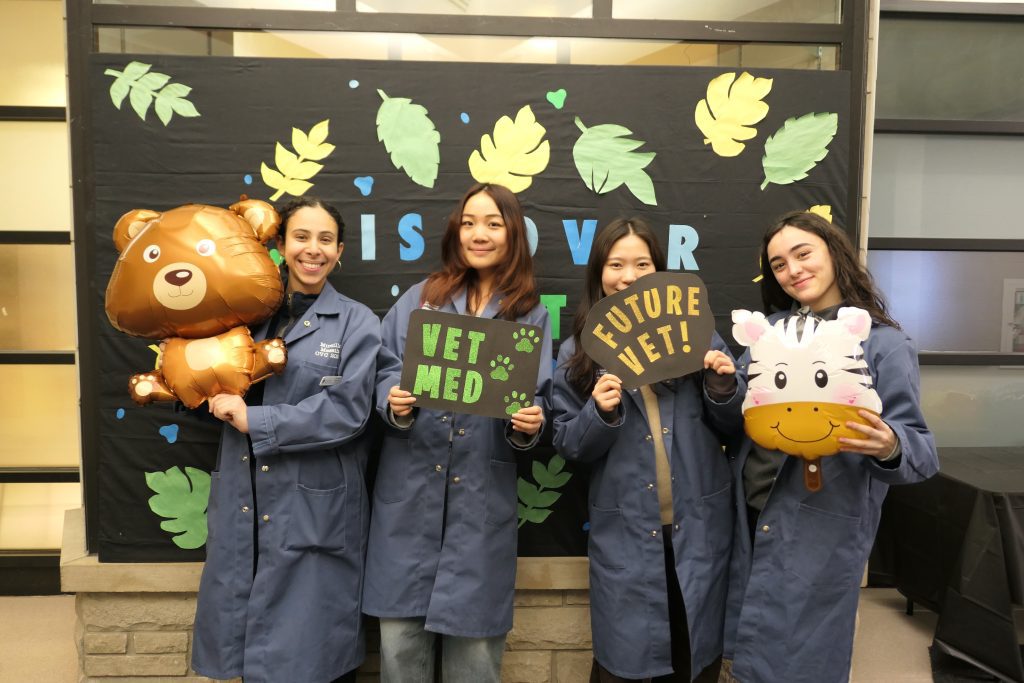 Veterinary students at OVC campus 